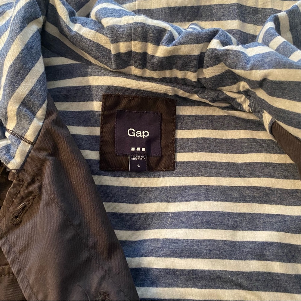 Gap Navy Spring Coat Size Small - image 3